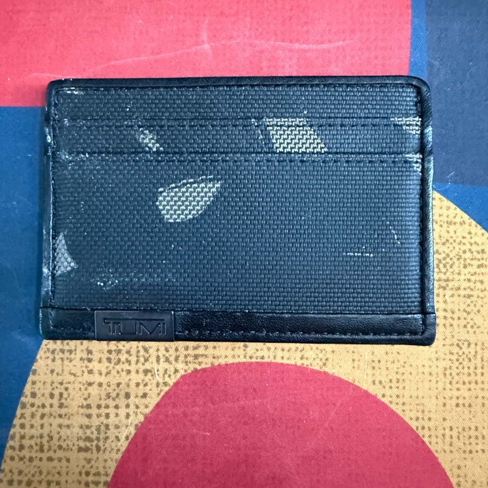 TUMI Dark Camo Card Holder